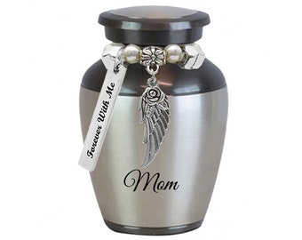 Elegance Rose Wing Mini Keepsake Urn - Love Charms® Option