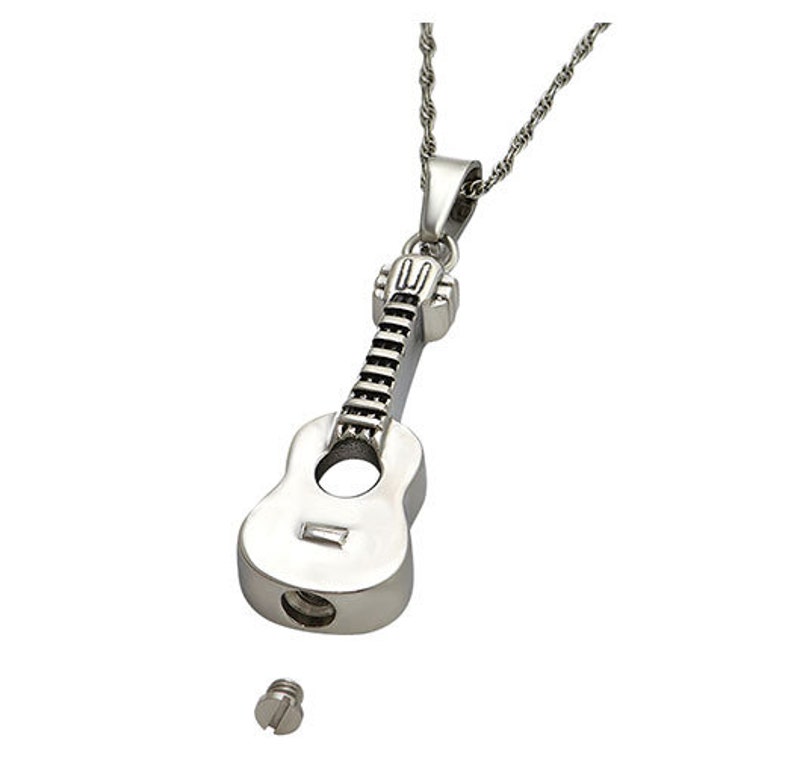 Guitar Cremation Jewelry Urn Love Charms™ Option Etsy