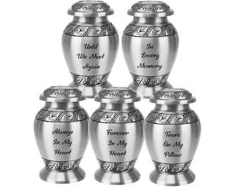 Memorial Sentiments Pewter Mini Urn - SOLD SEPARATELY - Choose Your Favorite