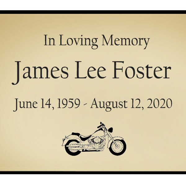 Personalized Motorcycle Plates Etsy