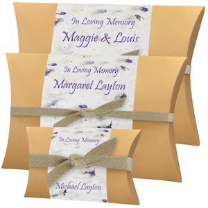 Lilac Peaceful Pillow® Water Burial Cremation Urn - Biodegradable Water Burial At Sea Urn - Ocean Wide River Urn