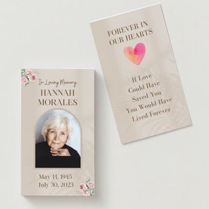 Chapel Photo Memorial Cards - Begrafeniskaarten - Viering van het leven - Snelle levering
