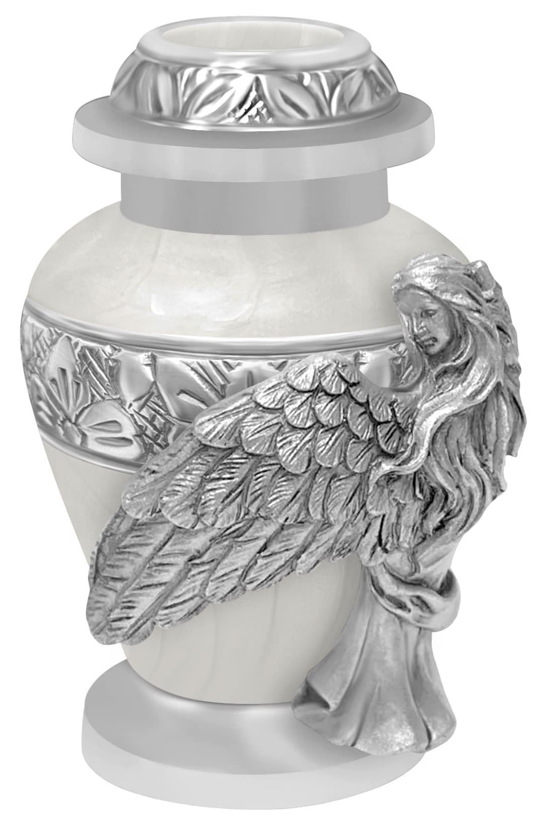 Silverlight Urns Angel しぶとい Wingsゴールド記念品Urn、ミニ