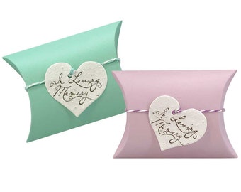 Miniature Peaceful Pillow Urn Set: Biodegradable Burial Urns