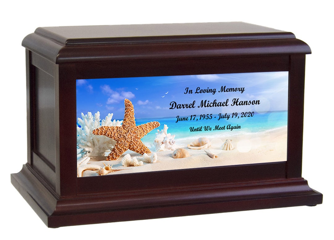 Sea Shell Beach Cremation Urn - Etsy