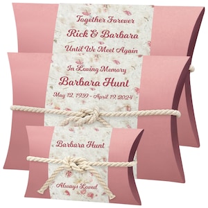 Pink Petals Peaceful Pillow® Water Burial Cremation Urn - Biodegradable Water Burial At Sea Urn - Ocean Wide River Urn