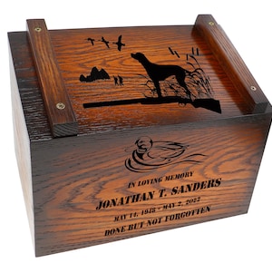 Duck Hunter Ammo Box Cremation Urn - Personalized Engraving