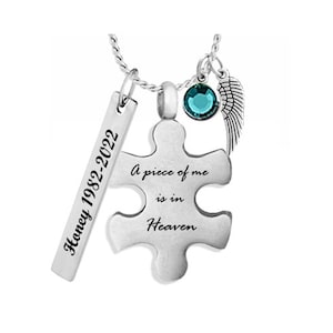 Puzzle Piece in Heaven Ash Urn - Love Charms™ Option