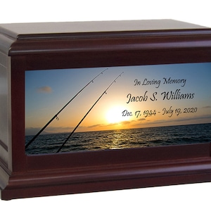 Deep sea fishing adult cremation Urn