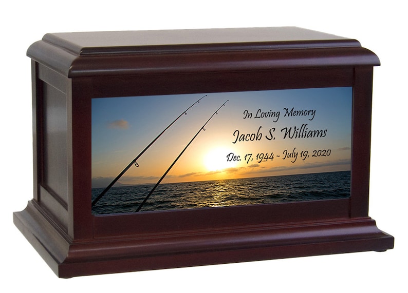 Deep sea fishing adult cremation Urn