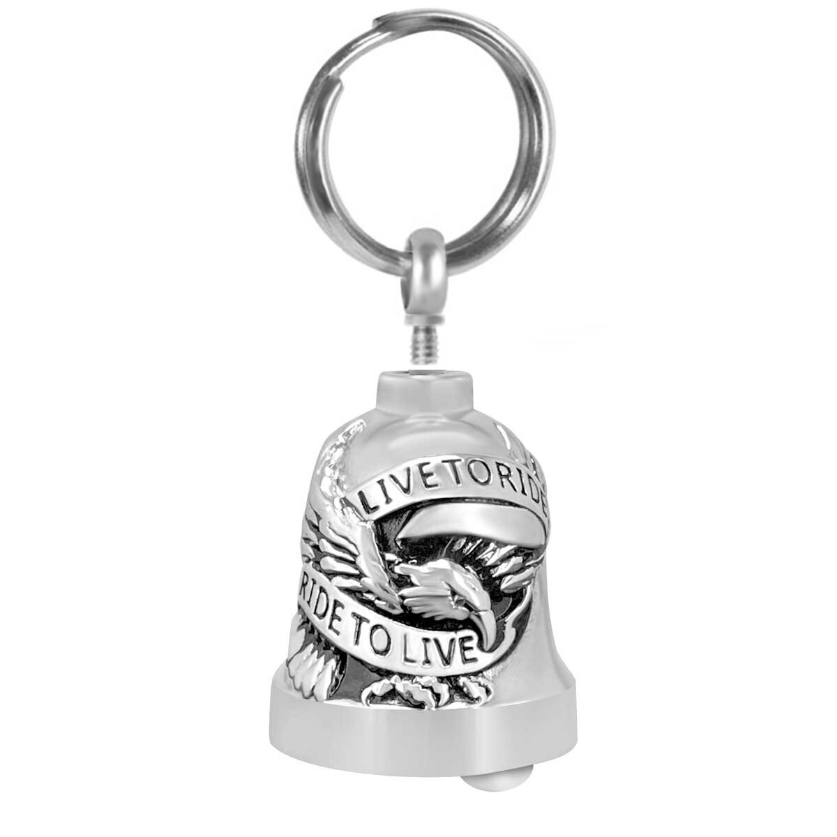 Motorcycle Bell Ash Urn Keychain - Live to Ride, Stainless Steel - Etsy