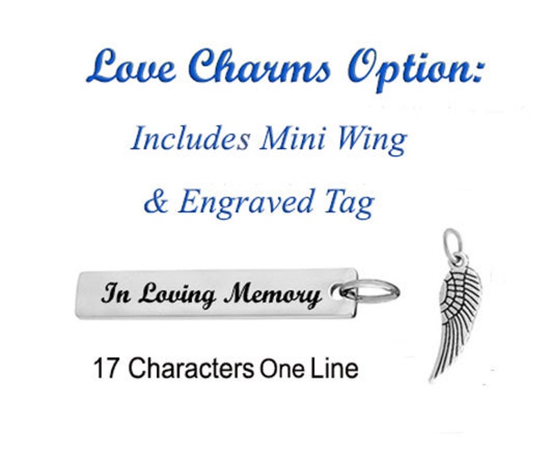 Celtic Cross Pendant Silver Ash Urn Love Charms Option