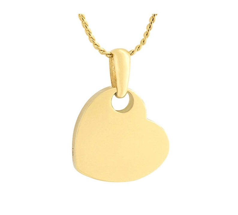 Gold Heart 10KT Cremation Jewelry Urn 