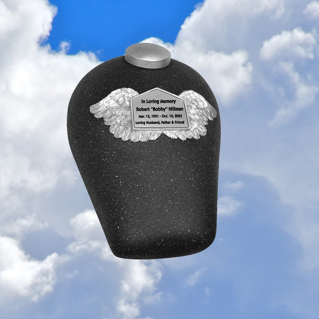 Black Motorcycle Gas Tank Urn Extra Large Adult Biker Cremation Urn