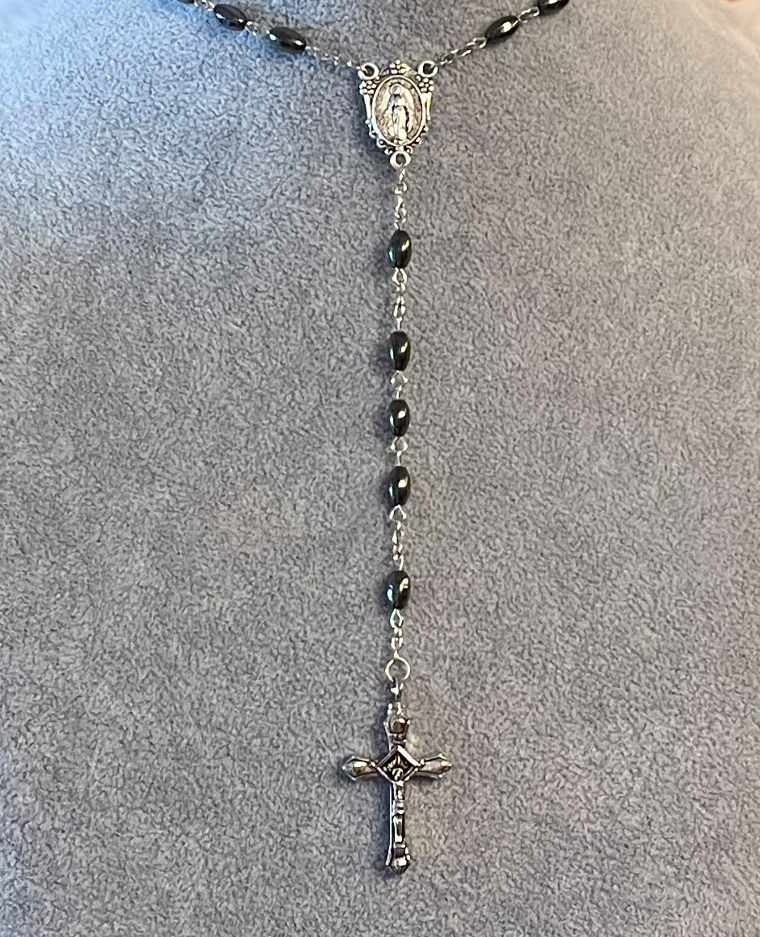 Hematite Rosary Necklace Urn - Etsy 日本