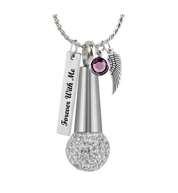 Microphone urn necklace Clearance