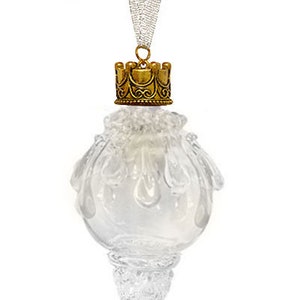 White Snowball Icicle Ornament Keepsake Urn image 2