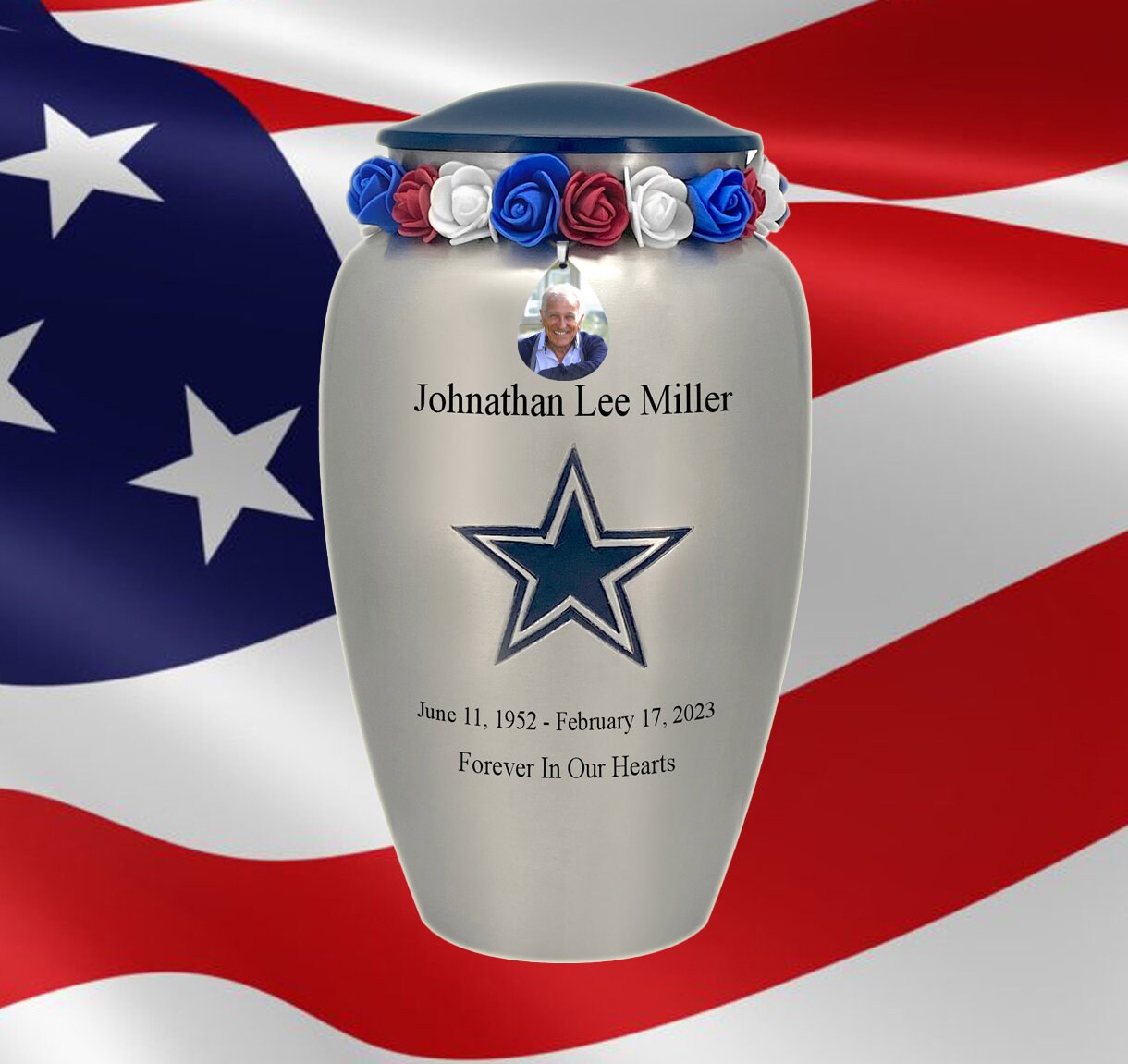 Dallas cowboys urn necklace deals