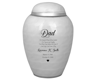 Medium Sudden Passing Dad, Husband, Grandpa & More Cremation Urn - Free Engraving -  Half Adult or Child Sized