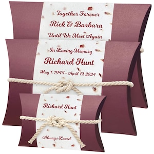 Wine & Roses Peaceful Pillow® Water Burial Cremation Urn - Biodegradable Water Burial At Sea Urn - Ocean Wide River Urn