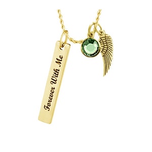 Love Charms® & Gold Swarovski Crystal Birthstone ~ Chain Option