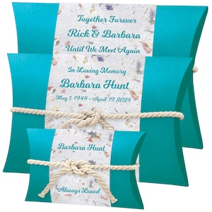 Coral Beach Peaceful Pillow® Water Burial Cremation Urn - Biodegradable Water Burial At Sea Urn - Ocean Wide River Urn
