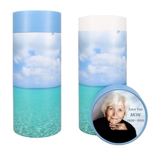 Ocean Scattering Tube Urn Photo & Text Options Tube To Scatter Ashes