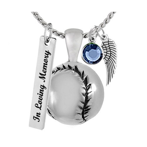 Baseball & Bat Cremation Jewelry Urn Love Charms™ Option Etsy