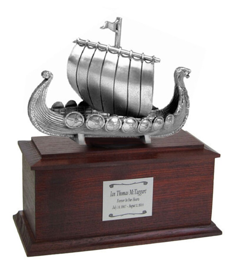 Viking Ship Child Cremation Urn Etsy