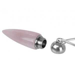 Rose Quartz Cremation Jewelry Urn Love Charms™ Option image 3