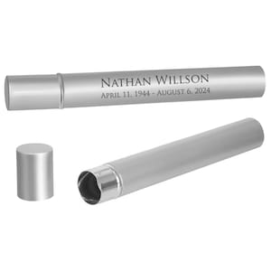 Scattering Silver Tubes For Ashes - Metal Secure Scattering Tubes - Howard Miller