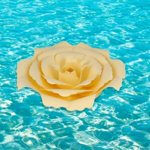 Golden Rose Peaceful Petal® Flower Water Burial Adult Urn - Purple Butterfly Option bild 3