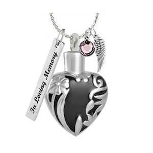 Mourning Heart Ash Urn - Love Charms™ Option