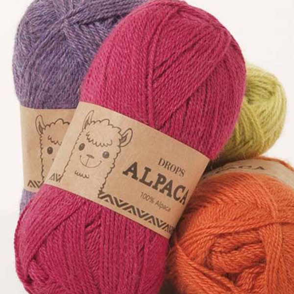 5- or 6-Packs Mix-or Match Garnstudio Drops Alpaca