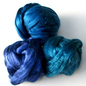 Mulberry Silk Roving: Many Colors Available, for Spinning, Felting, Textile Art image 6