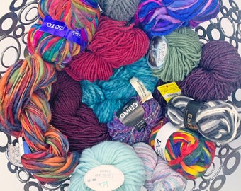 Mystery Grab Bags, Bulky and Super Bulky Premium Yarns Surprise Selection