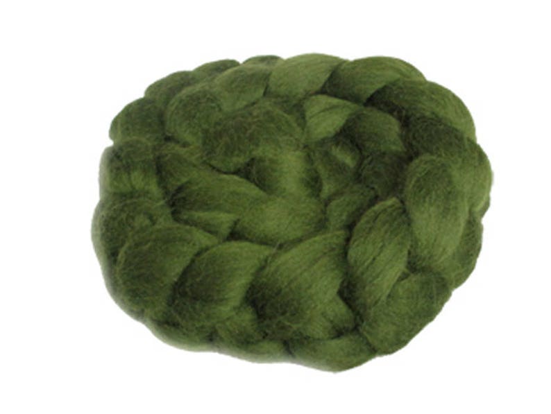 Felting 100-200 gm Fine Merino Combed Top in Shades of Green for Spinning Choose Your Green