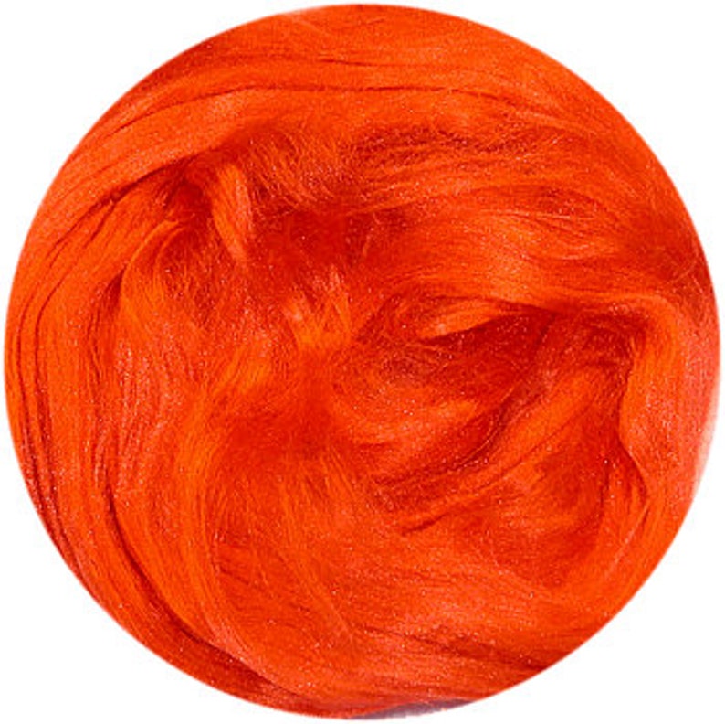 Mulberry Silk Roving: Many Colors Available, for Spinning, Felting, Textile Art image 3