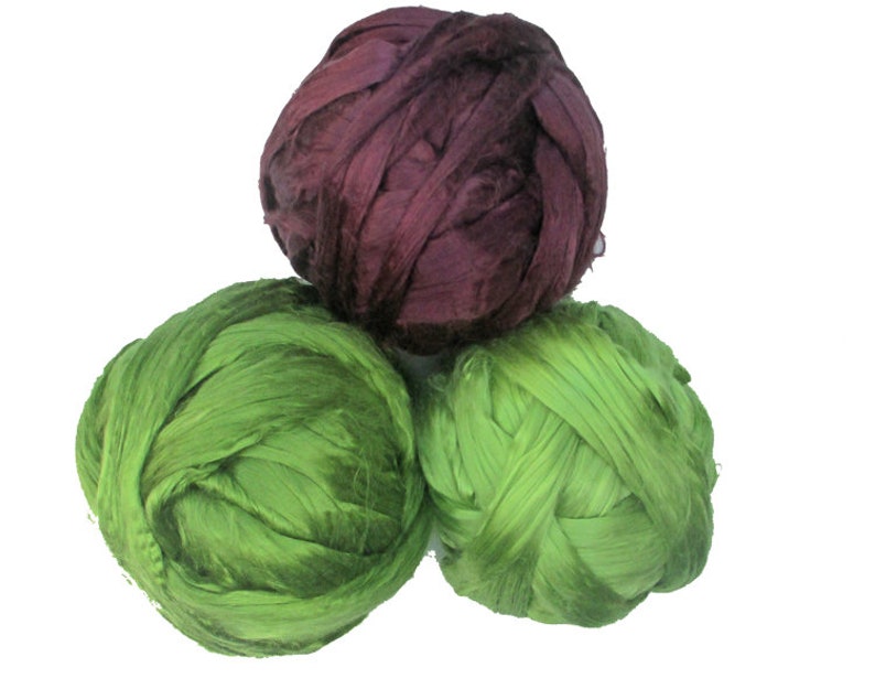 Mulberry Silk Roving: Many Colors Available, for Spinning, Felting, Textile Art image 7