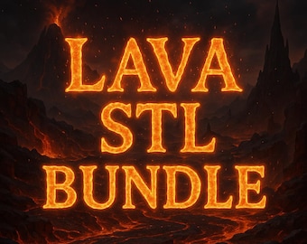 Lava Bundle – File STL per stampa 3D / Portale, mostri e basi
