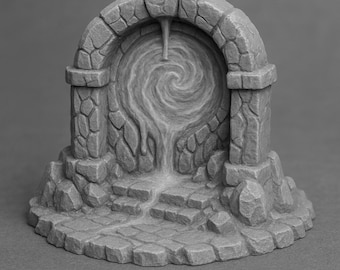 File STL del portale di lava: scenario RPG stampabile in 3D (download digitale)