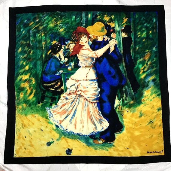 Nicole De Beauvoir Paris Silk Scarf Renoir Dancers
