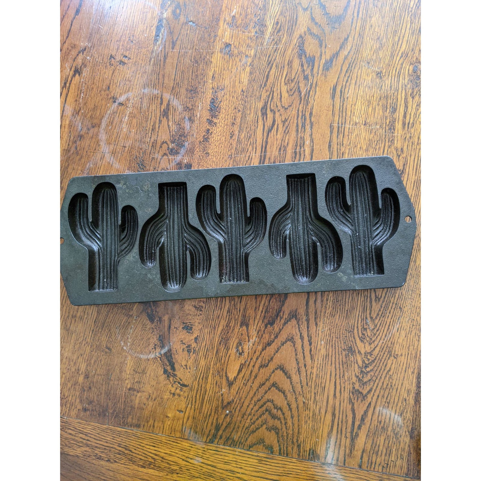 Vintage Lodge Cast Iron Cactus Cornbread Pan 5CP2 Etsy