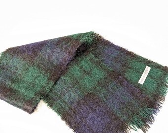 Amanda Smith Mohairullvävd rutig halsduk