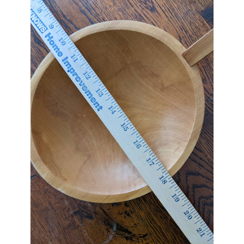 Vintage Weston Bowl Mill Vermont Wood Bowl With Handle Etsy