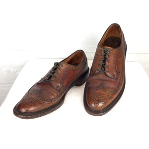 Vintage Wright Arch Preserver Full Wingtip Brogues 9.5