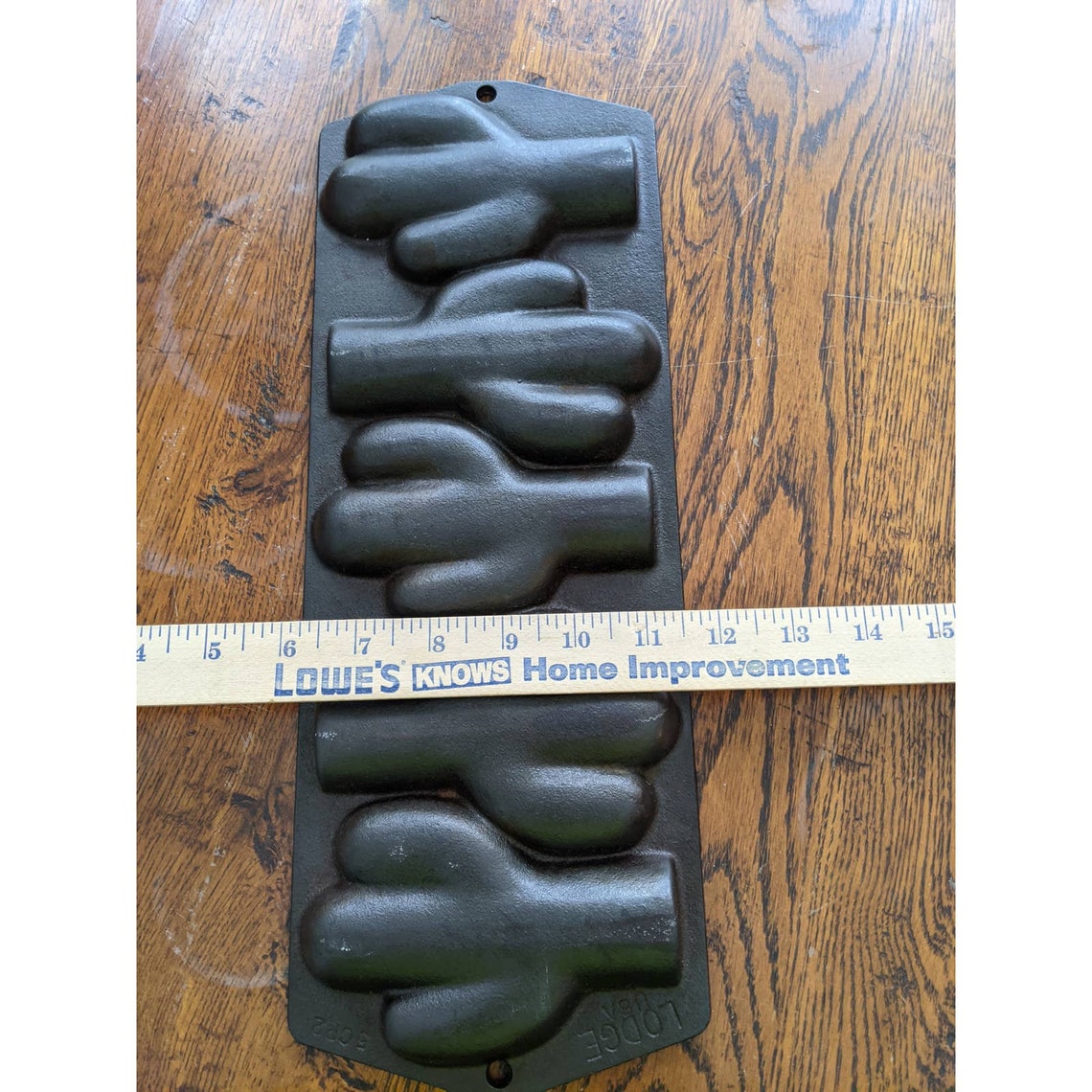 Vintage Lodge Cast Iron Cactus Cornbread Pan 5CP2 Etsy