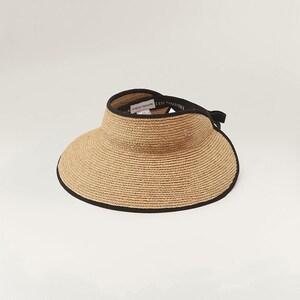 Helen Kaminski Australia Raffia Packable Visor Sun Hat Elegant Rosalie main image 2