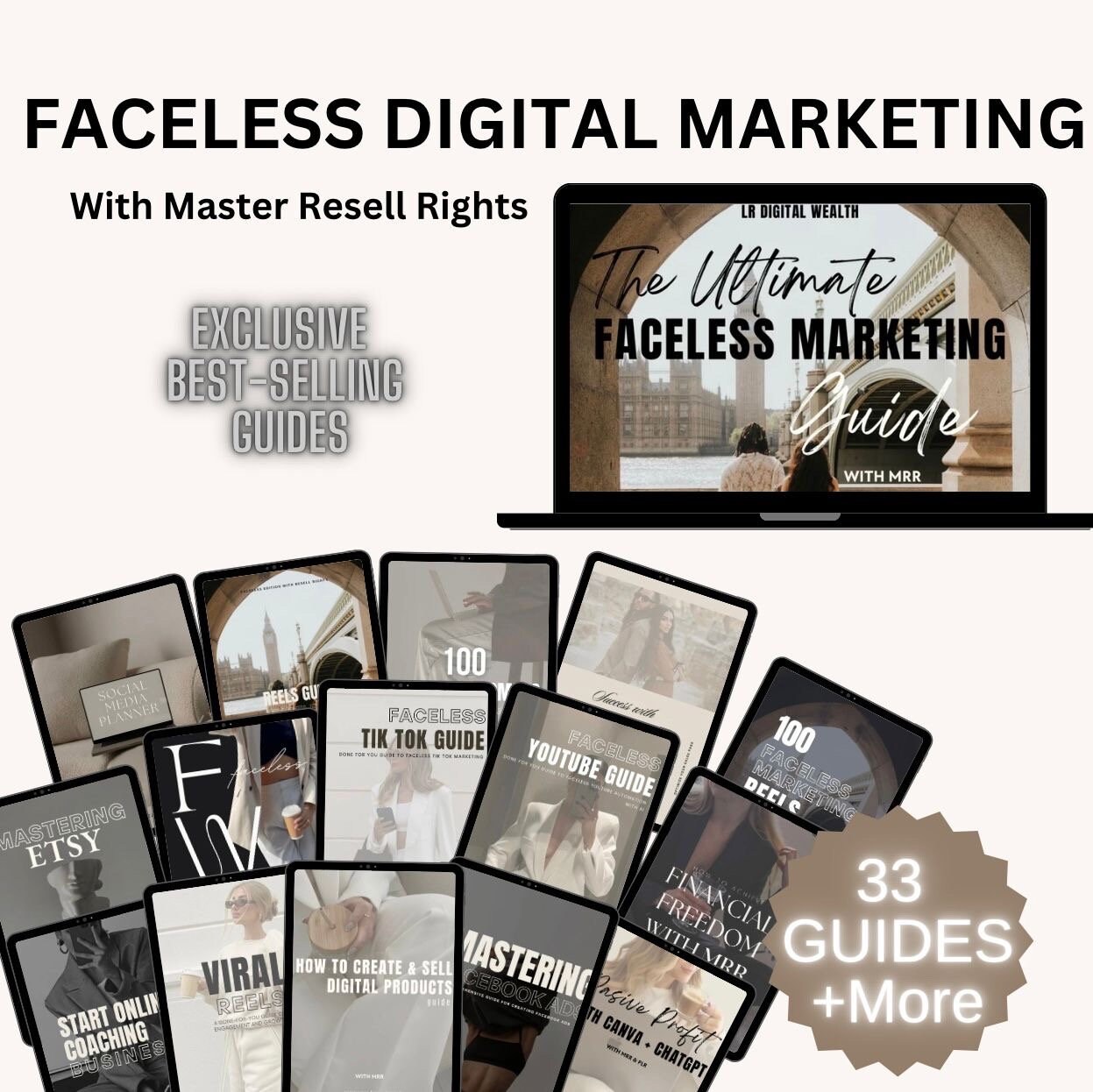 Faceless Digital Marketing Guide Bundle With Master Resell Rights ...