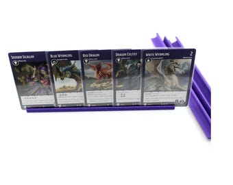 A set of card display stands for board games | 3d printed